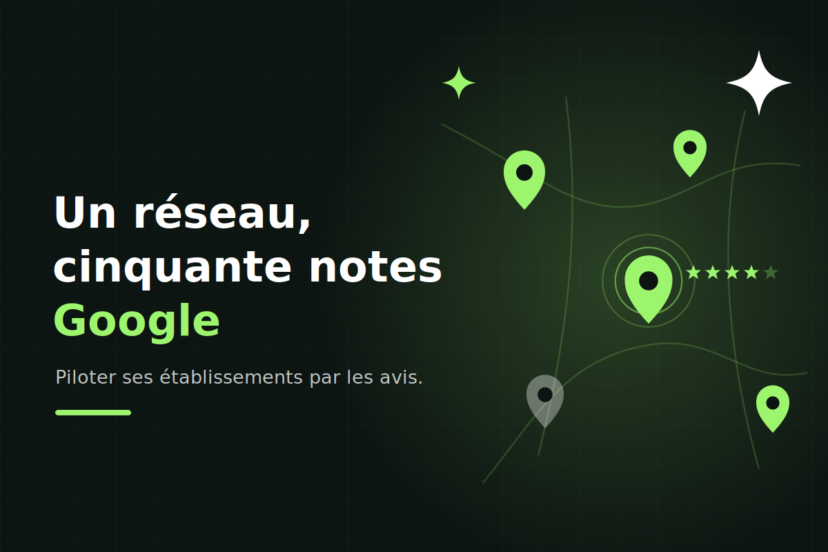 Avis Google multi-sites : piloter son réseau par les avis