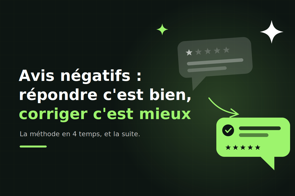 Répondre aux avis négatifs : méthode et ce que ça ne réglera jamais
